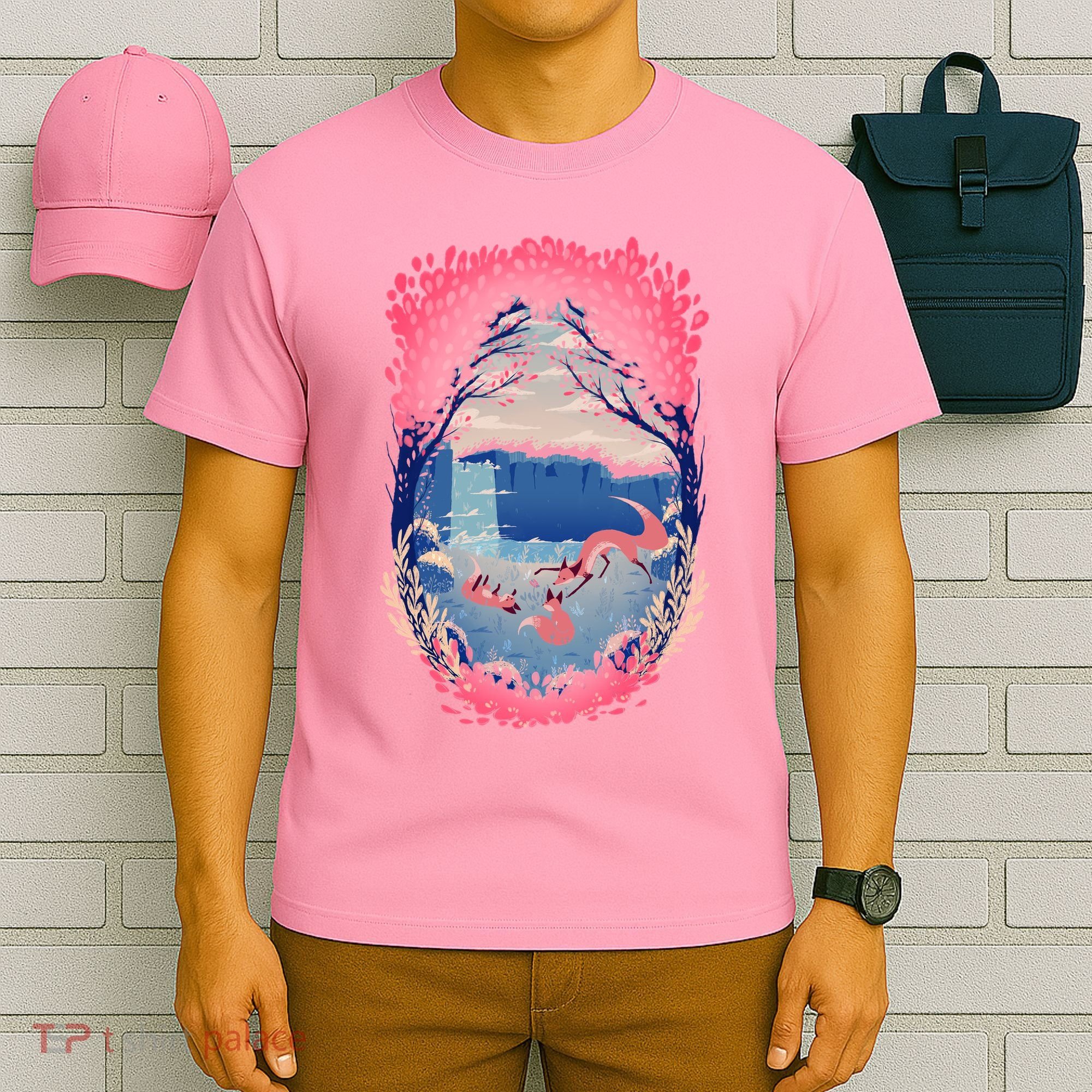 Fox Life View Illustration T-Shirt
