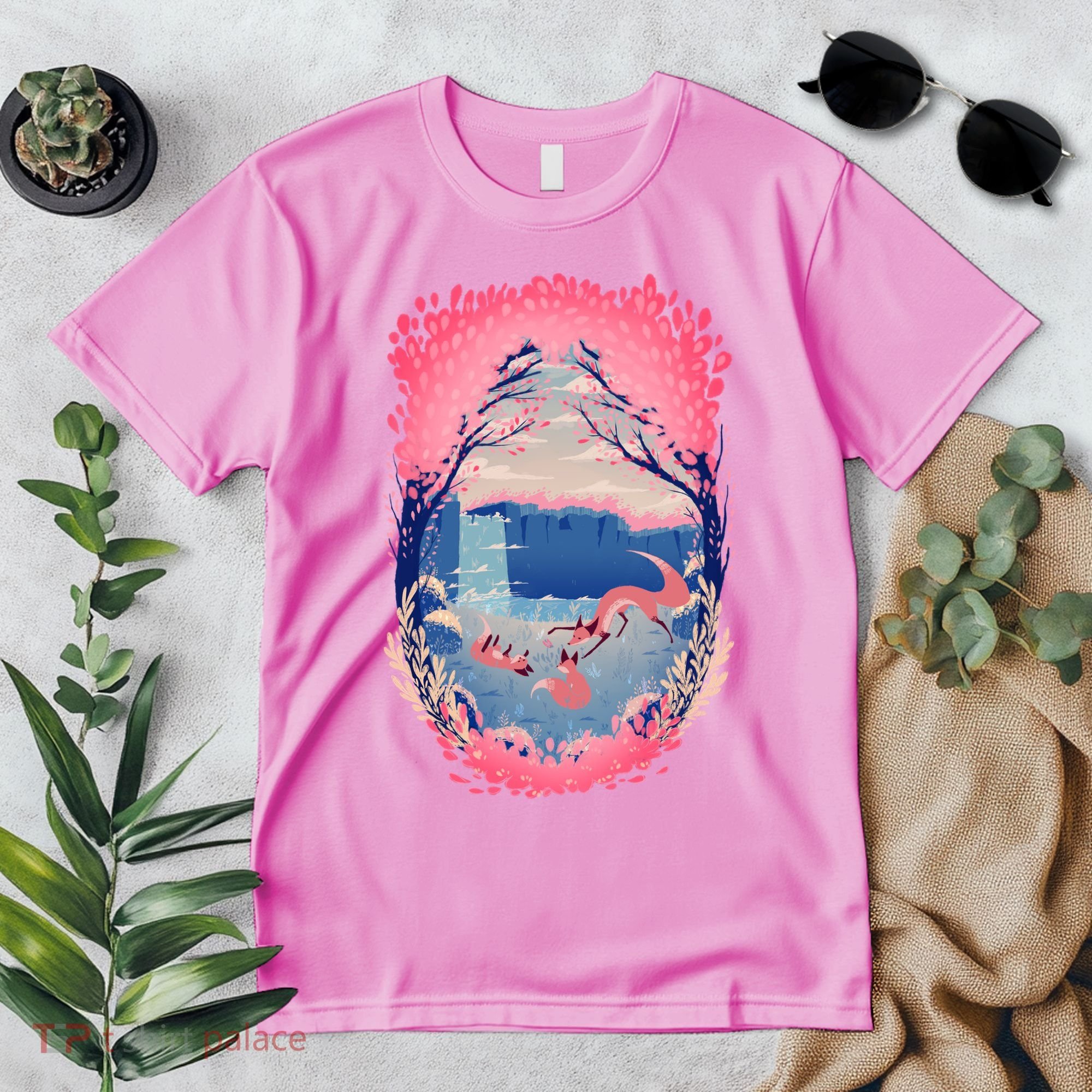 Fox Life View Illustration Premium T-Shirt