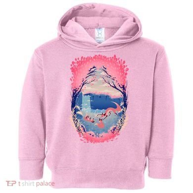 Fox Life View Illustration Toddler Hoodie