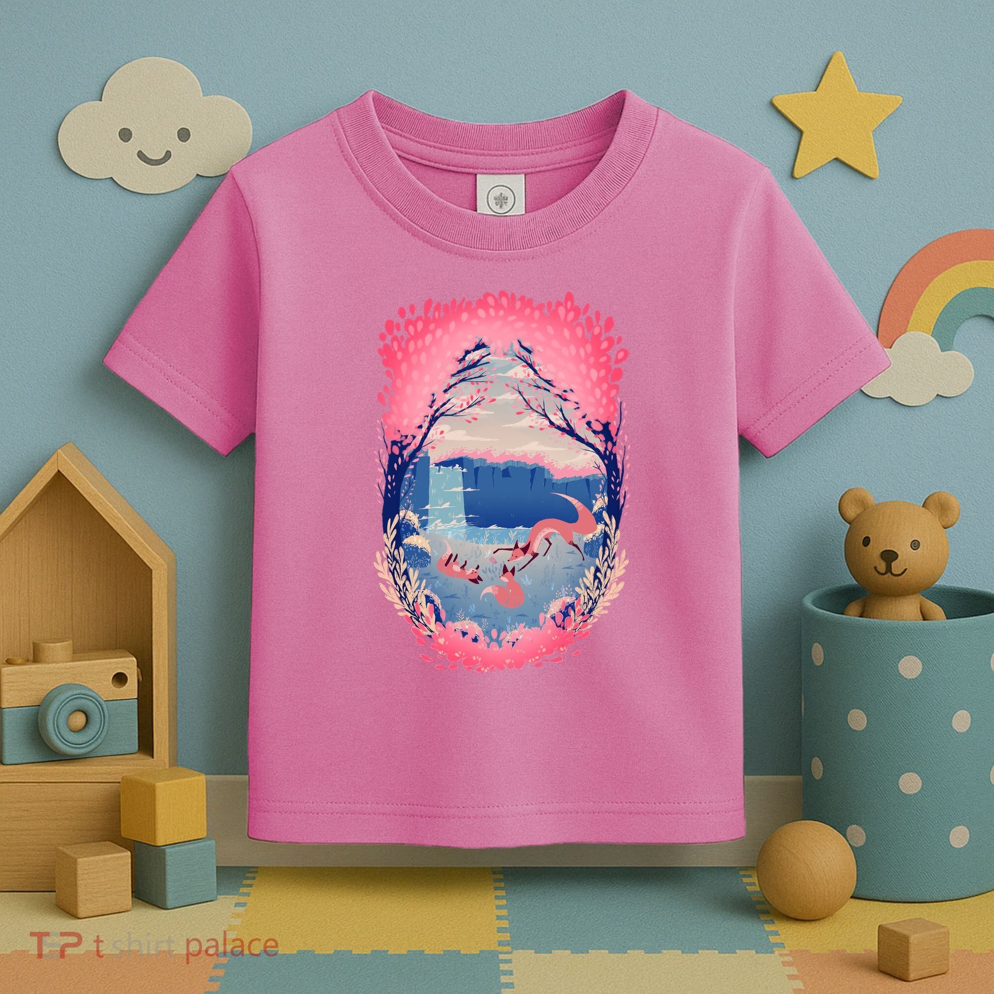 Fox Life View Illustration Toddler T-Shirt