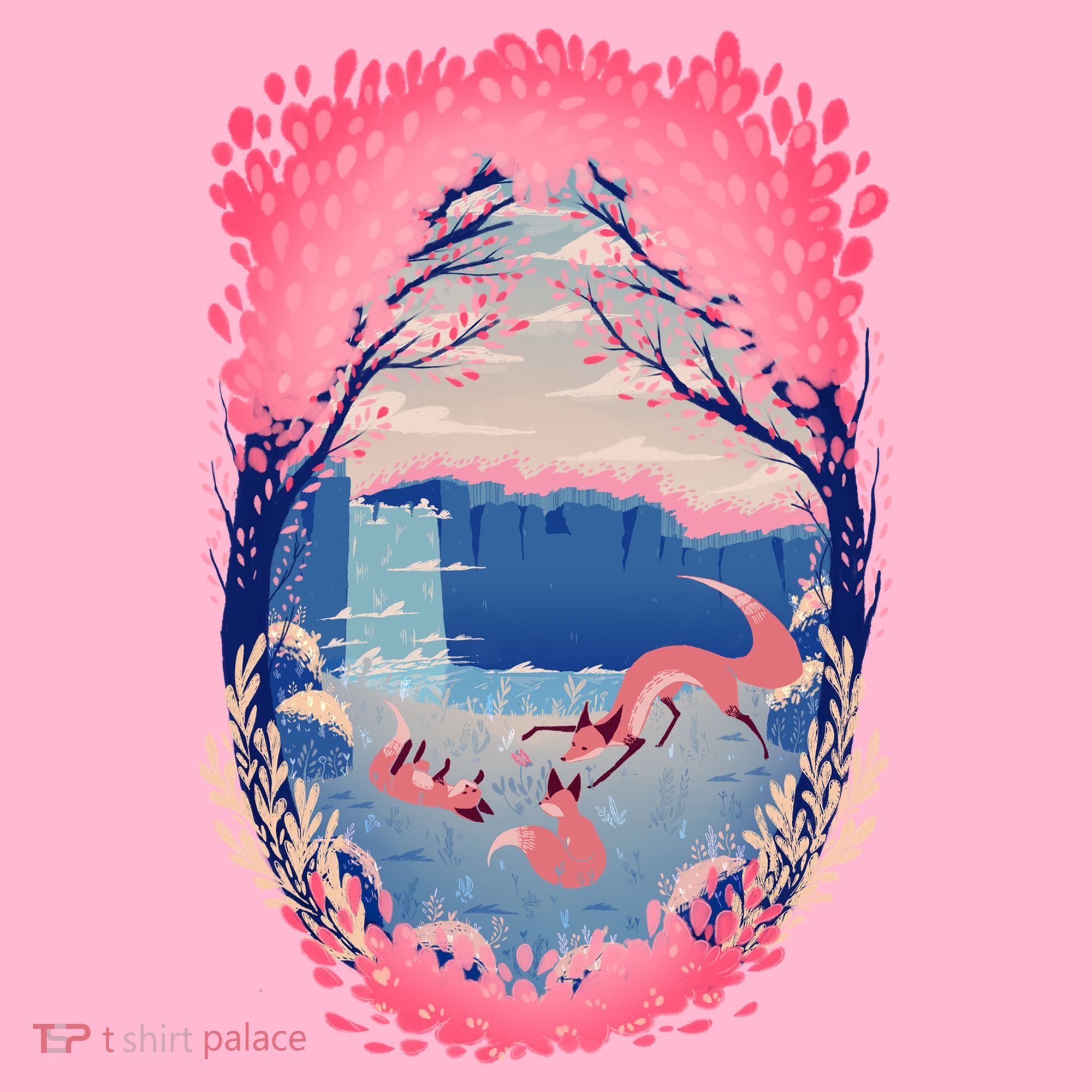 Fox Life View Illustration Toddler T-Shirt