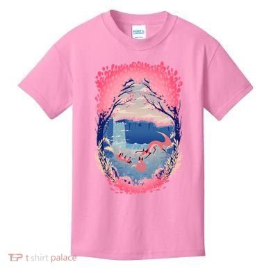 Fox Life View Illustration Kids T-Shirt