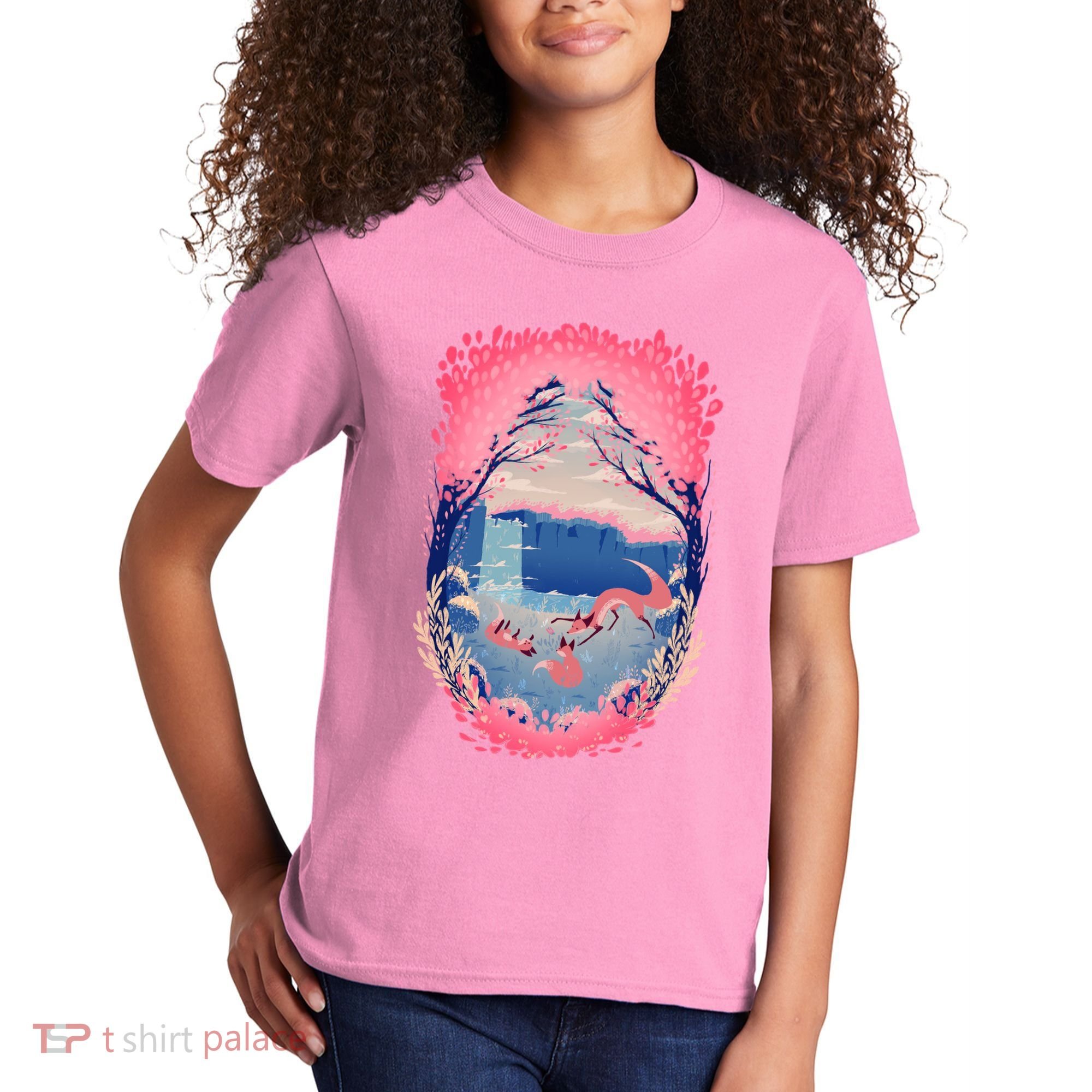 Fox Life View Illustration Kids T-Shirt