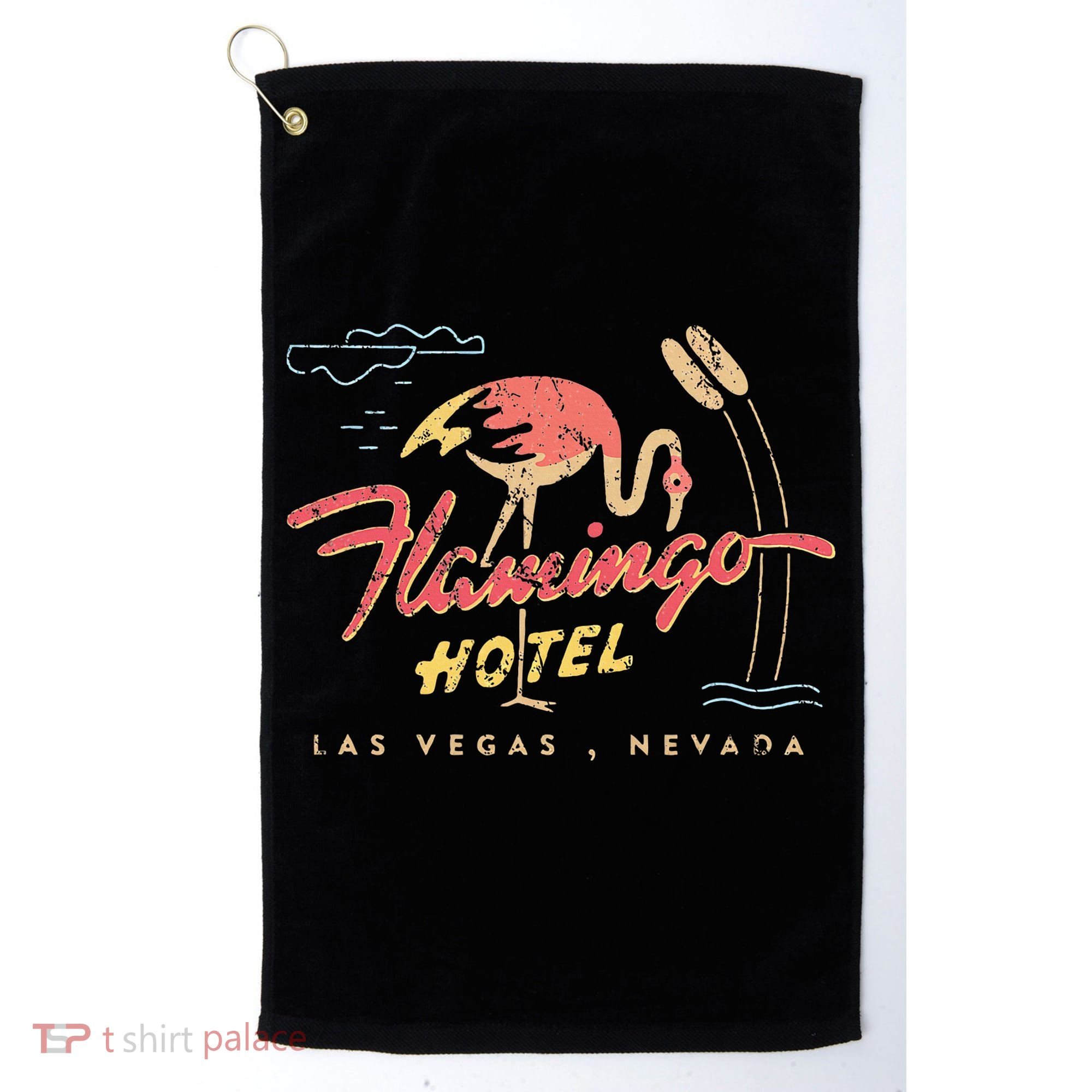Flamingo Las Vegas Hotel Casino Retro Golf Towel
