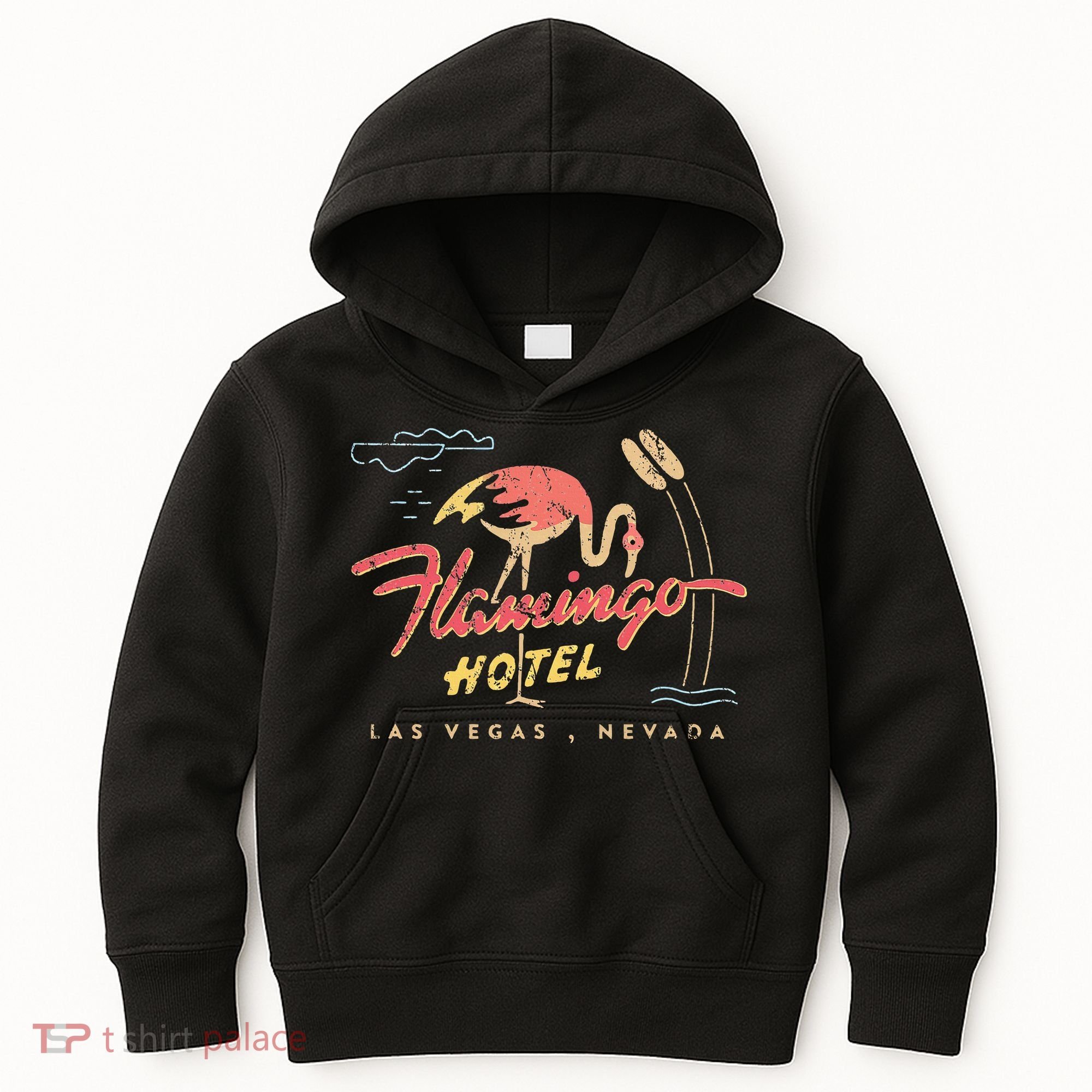 Flamingo Las Vegas Hotel Casino Retro Kids Hoodie