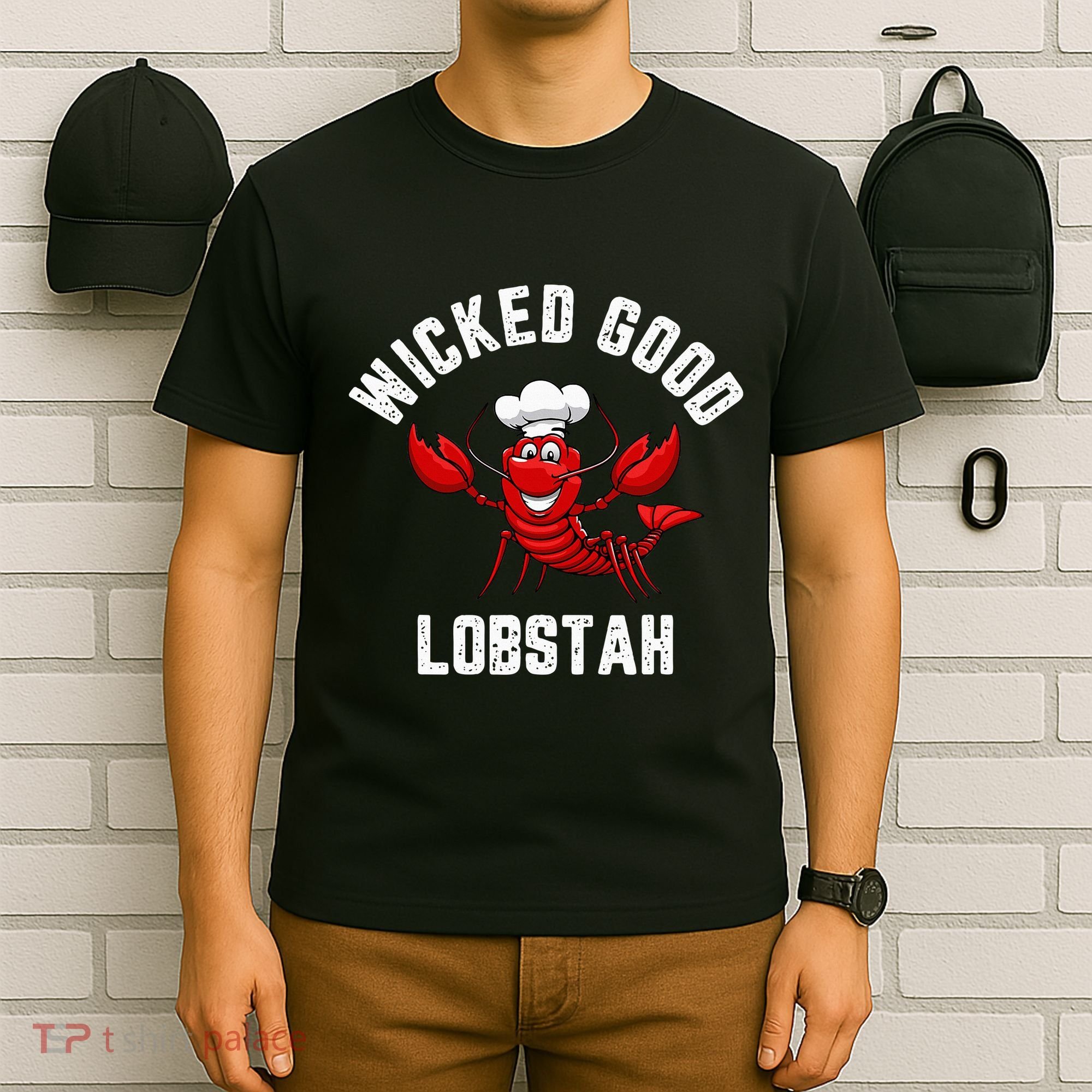 Funny Lobster Wicked Good Lobstah Maine New England T-Shirt