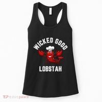 Funny Lobster Wicked Good Lobstah Maine New England Women's Tank Top thumb 0