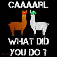 Funny Llama With Hats Gift Lama With Hat Carl What Did You Do Gift Coffee Mug thumb 5