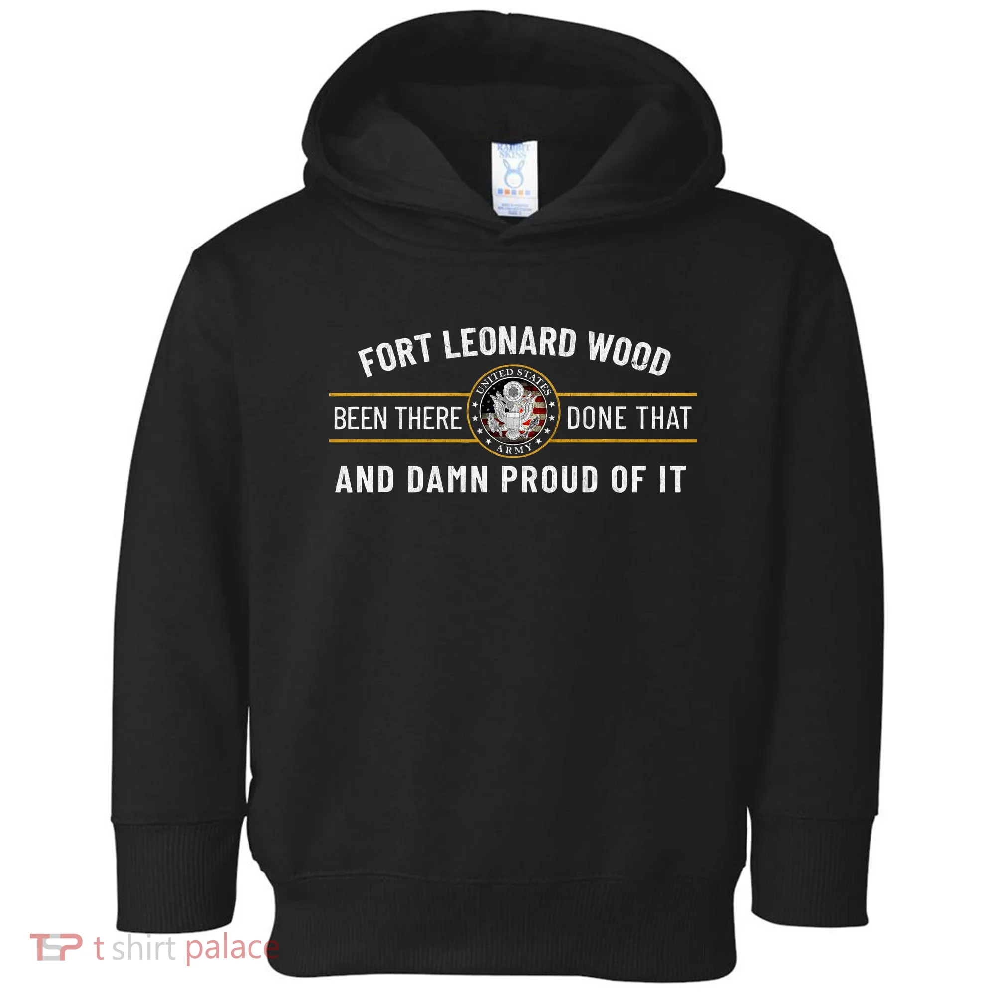 Fort Leonard Wood Missouri Basic Training Alumni Vintage Toddler Hoodie