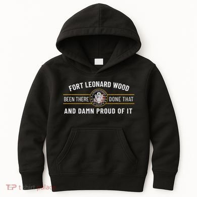 Fort Leonard Wood Missouri Basic Training Alumni Vintage Kids Hoodie