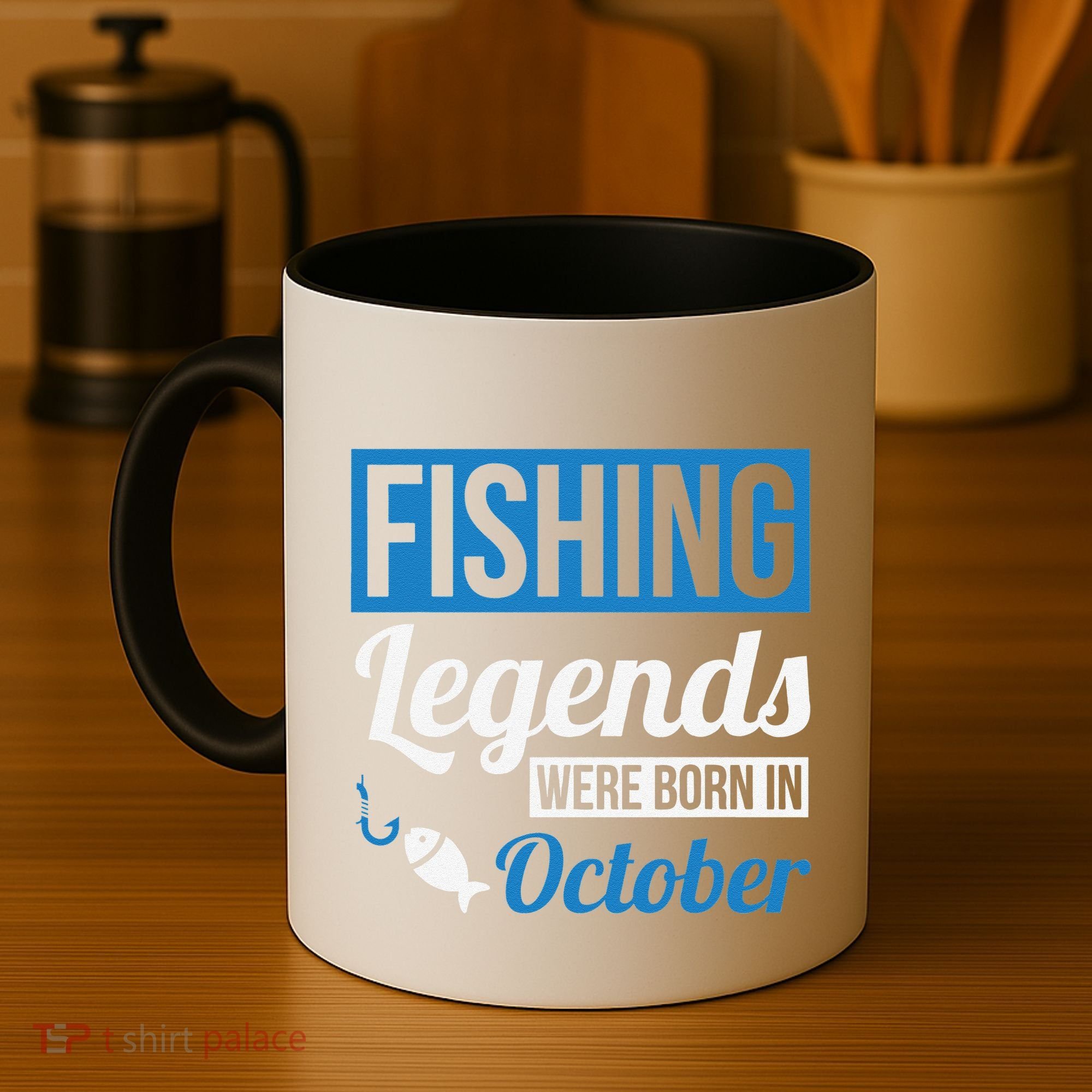 Fishing Legends Were Born In October Birthday Gift Coffee Mug