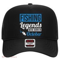Fishing Legends Were Born In October Birthday Gift Hat thumb 0