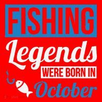 Fishing Legends Were Born In October Birthday Gift Santa Hat thumb 1