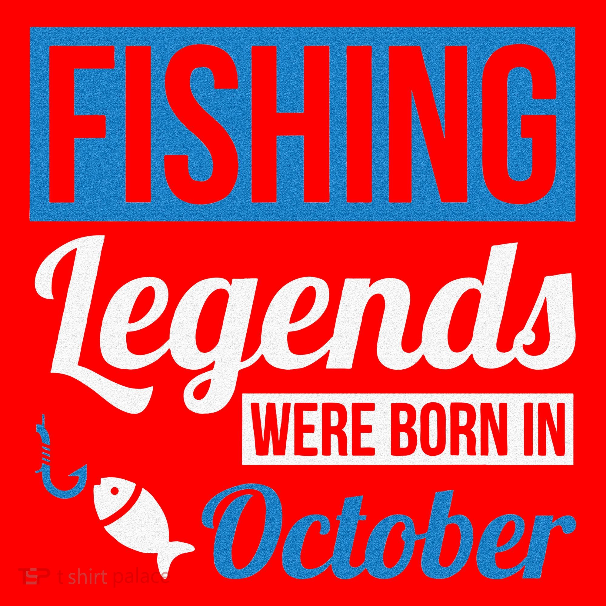 Fishing Legends Were Born In October Birthday Gift Santa Hat