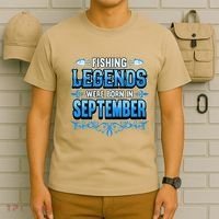 Fishing Legends Were Born In September Birthday Fisherman T-Shirt thumb 6