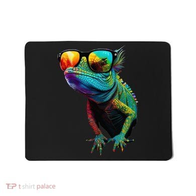 Funny Lizard With Sunglasses For Iguana & Reptiles Lovers Mousepad