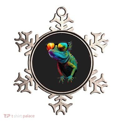 Funny Lizard With Sunglasses For Iguana & Reptiles Lovers Ornament