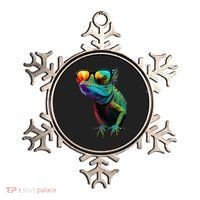 Funny Lizard With Sunglasses For Iguana & Reptiles Lovers Ornament thumb 0