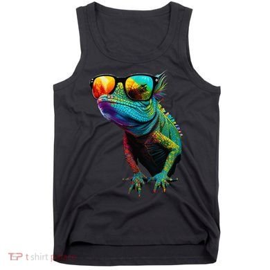 Funny Lizard With Sunglasses For Iguana & Reptiles Lovers Tank Top