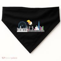 Fly Baby Trump Over City USA-Made Doggie Bandana thumb 0