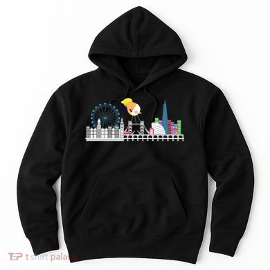 Fly Baby Trump Over City Hoodie