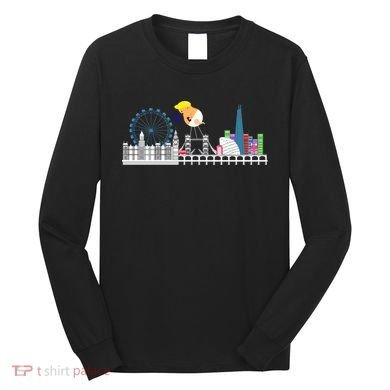 Fly Baby Trump Over City Long Sleeve Shirt