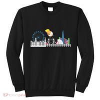 Fly Baby Trump Over City Sweatshirt thumb 0
