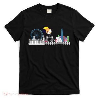 Fly Baby Trump Over City T-Shirt