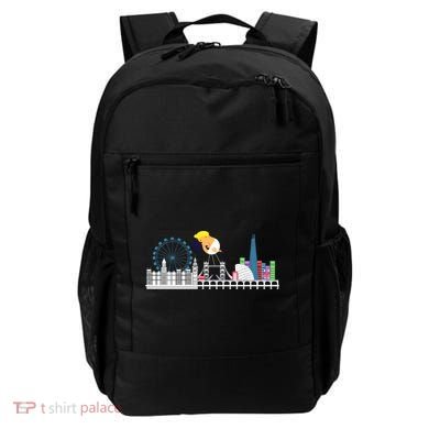 Fly Baby Trump Over City Backpack