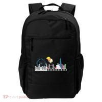 Fly Baby Trump Over City Backpack thumb 0