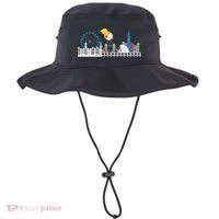 Fly Baby Trump Over City Bucket Hat thumb 0