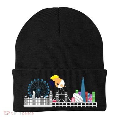 Fly Baby Trump Over City Beanie