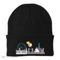 Fly Baby Trump Over City Beanie thumb 0