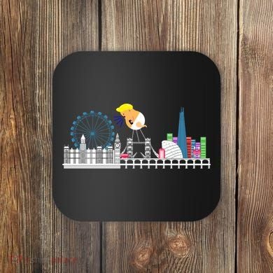 Fly Baby Trump Over City Coaster