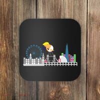 Fly Baby Trump Over City Coaster thumb 0