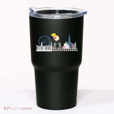 Fly Baby Trump Over City Tumbler