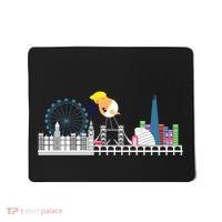 Fly Baby Trump Over City Mousepad thumb 0