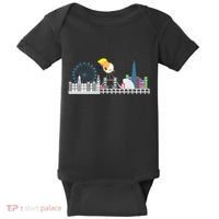 Fly Baby Trump Over City Baby Bodysuit thumb 0