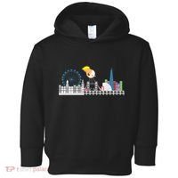 Fly Baby Trump Over City Toddler Hoodie thumb 0