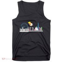 Fly Baby Trump Over City Tank Top thumb 0