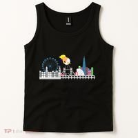 Fly Baby Trump Over City Tank Top thumb 2