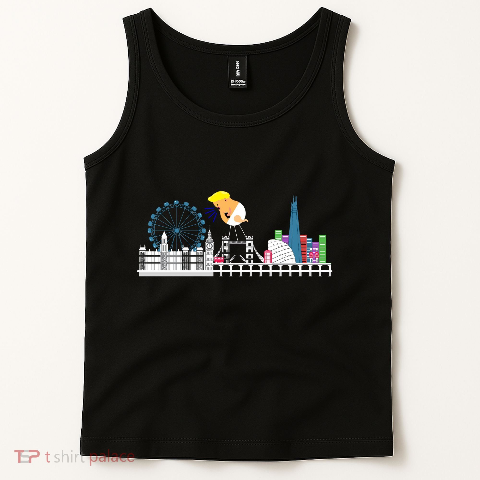 Fly Baby Trump Over City Tank Top