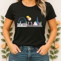 Fly Baby Trump Over City Women's T-Shirt thumb 2