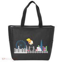 Fly Baby Trump Over City Tote Bag thumb 0