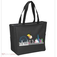 Fly Baby Trump Over City Tote Bag thumb 2