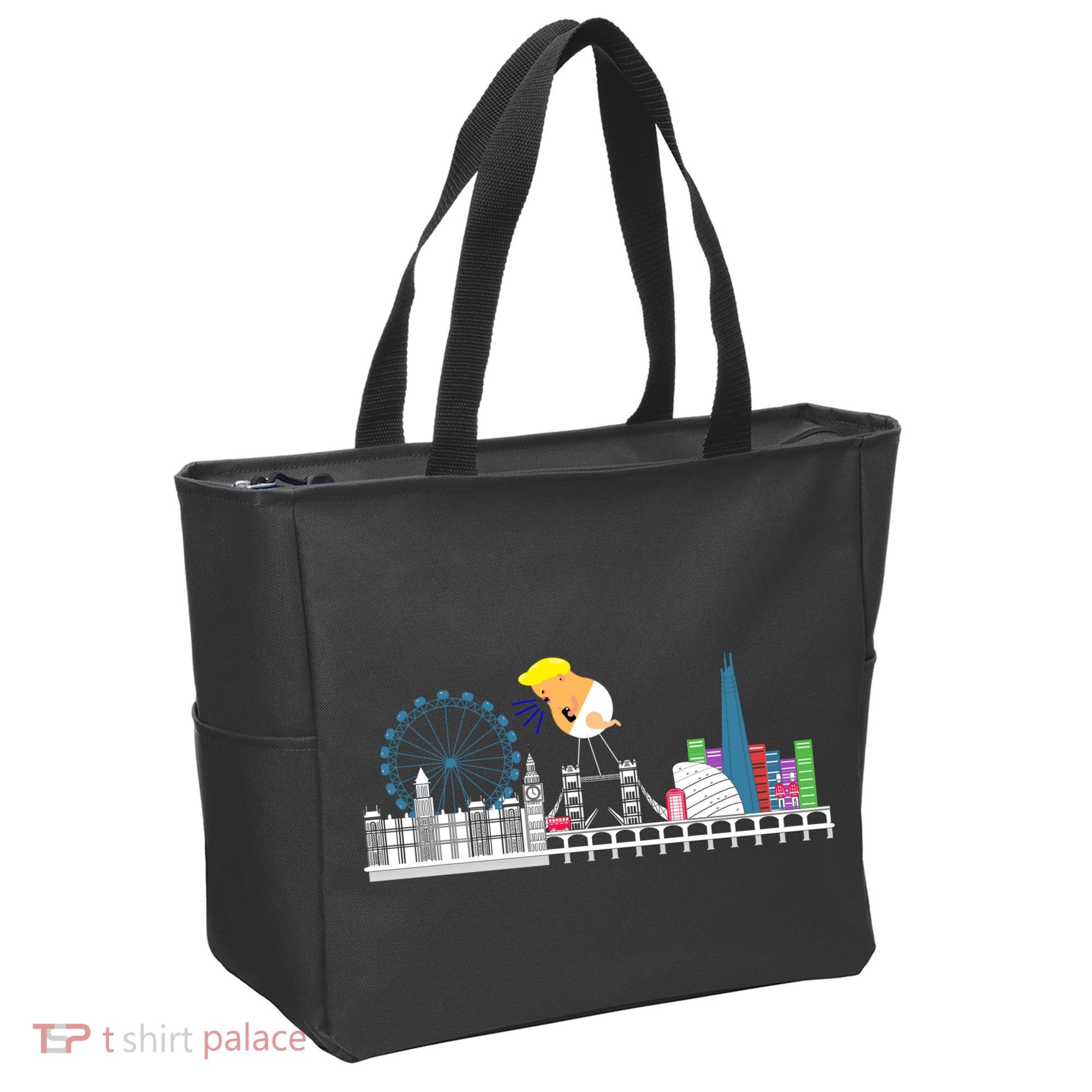 Fly Baby Trump Over City Tote Bag