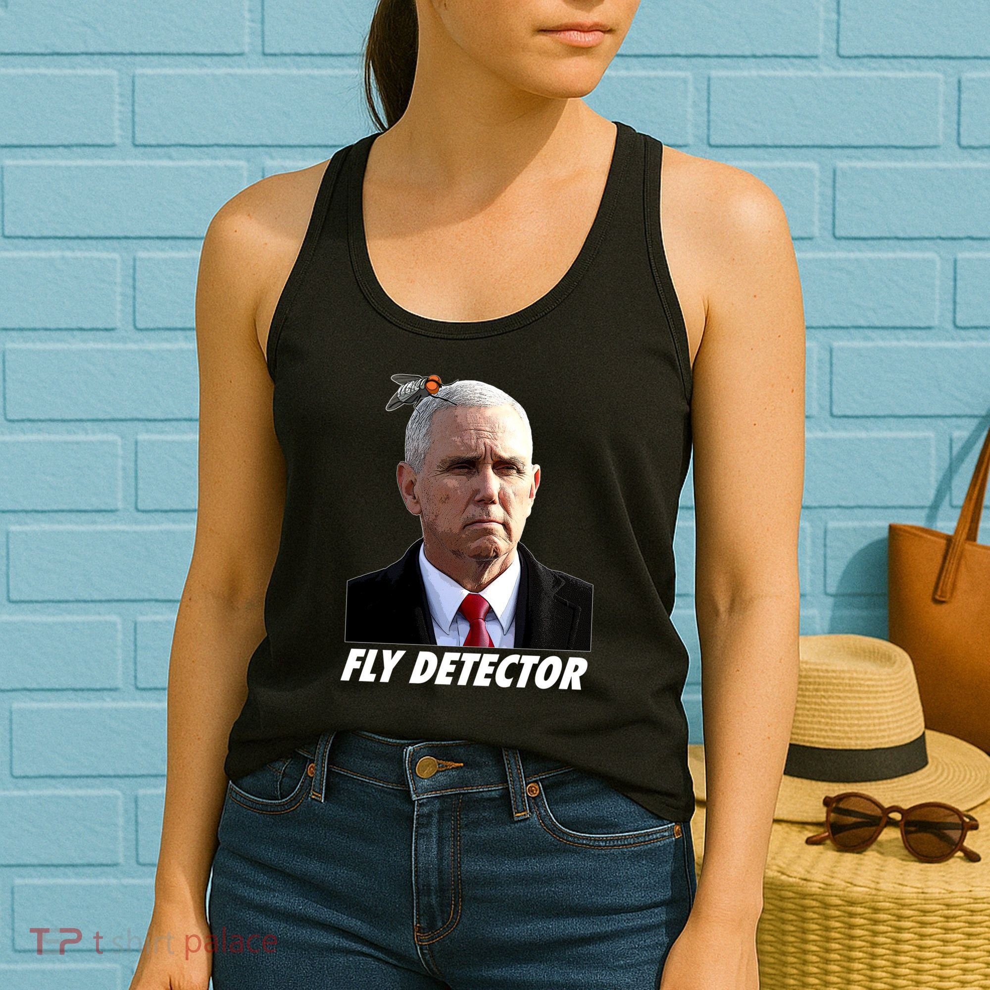 Fly Detector Mike Pence  Women's Tank Top