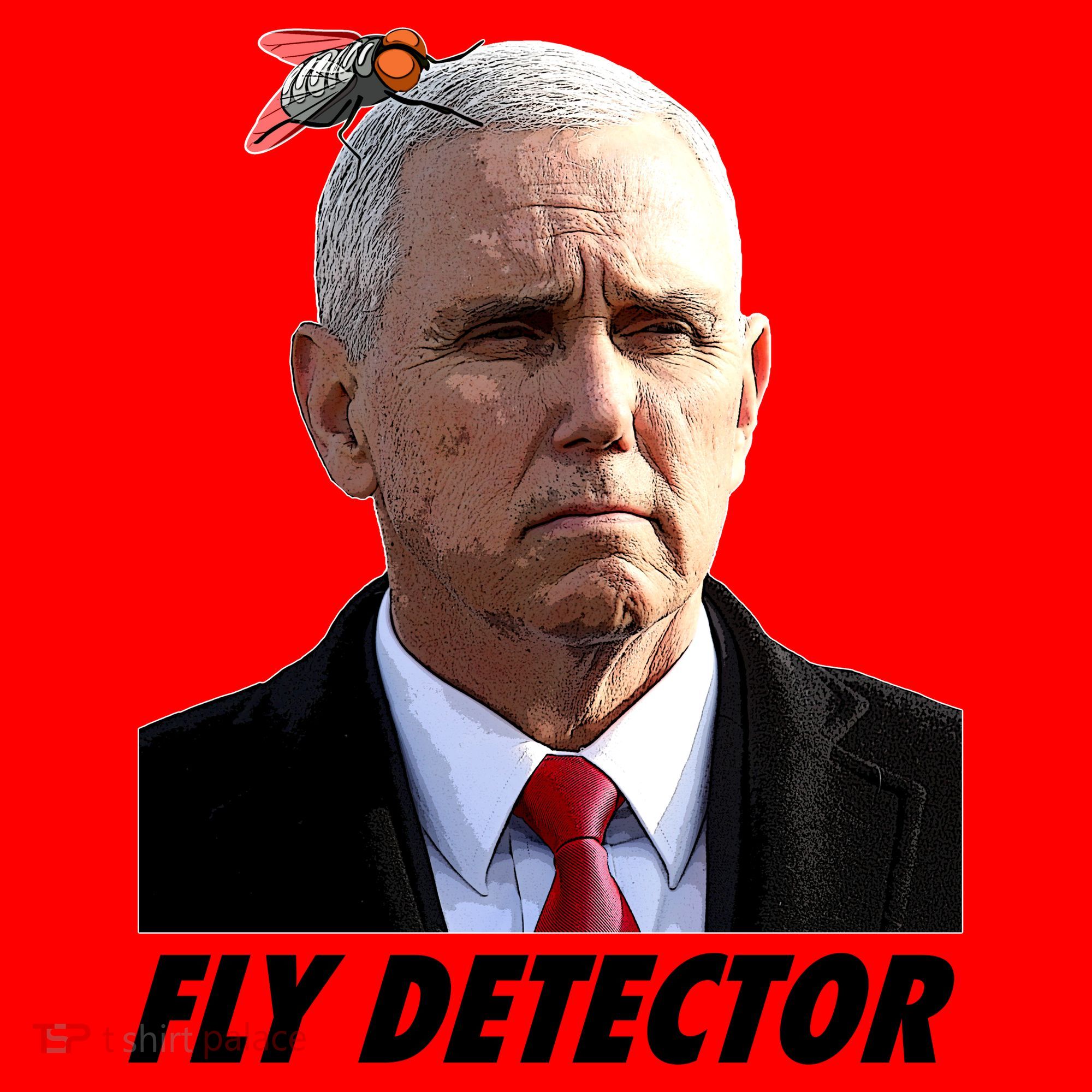 Fly Detector Mike Pence  Santa Hat