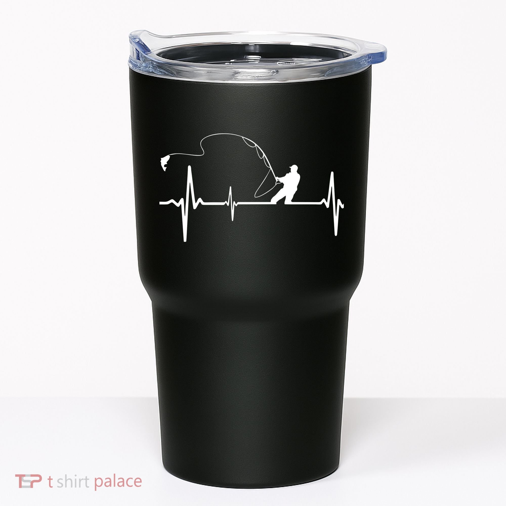 Fly Fishing Heartbeat Pulse Tumbler