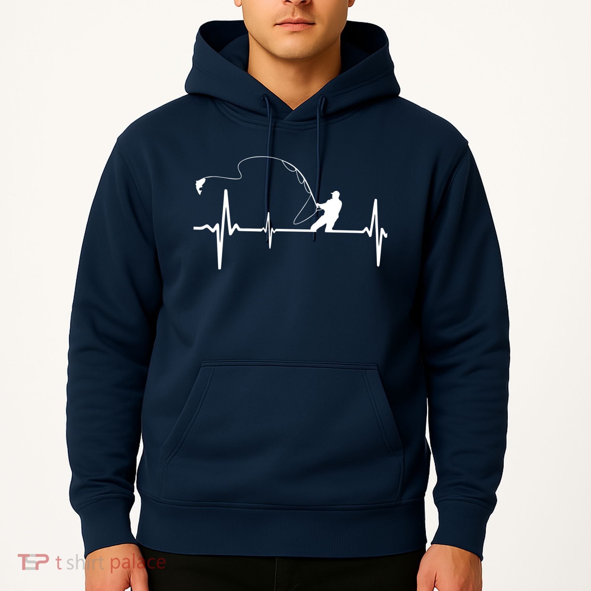 Fly Fishing Heartbeat Pulse Hoodie